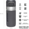 Stanley The Quick Flip Water Bottle 0,47L - Thermosfles - Charcoal