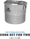 Stanley The Stainless Steel Cook Set For Two 1,0 L- Camping Cookset - Stainless Steel