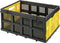 Stanley Vouwkrat FT505 - Opvouwbare Boodschappenkrat - Draagcapaciteit tot 25KG - Inhoud 50L - 56,8 x 41 x 27,2 CM - Zwart/Geel
