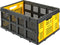 Stanley Vouwkrat FT505 - Opvouwbare Boodschappenkrat - Draagcapaciteit tot 25KG - Inhoud 50L - 56,8 x 41 x 27,2 CM - Zwart/Geel
