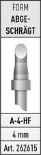 Stannol A-4-HF Soldeerpunt Afgeschuind Inhoud: 1 stuk(s)