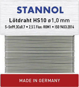 Stannol HS10 Soldeertin, loodvrij Loodvrij Sn99,3Cu0,7 30 g 1 mm