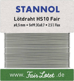 Stannol Hs10Fair Soldeertin Loodvrij Loodvrij Sn0.7Cu 10 G 0.5 Mm