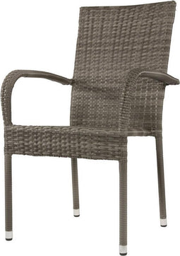 Stapelstoel Corona grijs