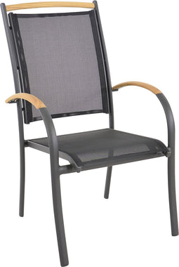 Stapelstoel Monza - zwart