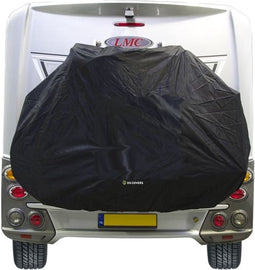 STAR fietsdragerhoes van DS COVERS – Outdoor – Waterdicht – Zonder gevarenbordhouder – 300D Oxford – Incl. Opbergzak – geschikt voor 2/3 fietsen – beschermt de fiets(en) achterop de caravan en camper