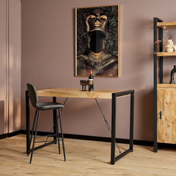 StarFurn Bartafel Boaz Naturel Mangohout 140cm