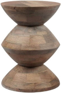 StarFurn Bijzettafel Abel Mangohout Ø30cm