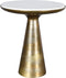 StarFurn Bijzettafel Essy Large Wit Marmer 45cm