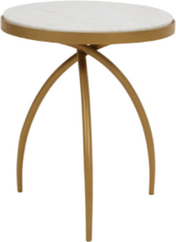 StarFurn Bijzettafel Kay Wit Marmer 40cm