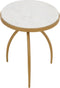 StarFurn Bijzettafel Kay Wit Marmer 40cm