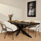 StarFurn Boomstamtafel Boston Mangohout Zwart 180cm