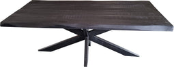 StarFurn Boomstamtafel Boston Mangohout Zwart 200cm