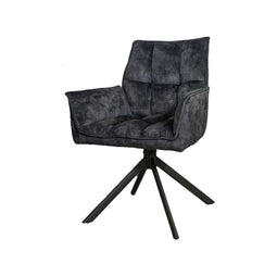 Starfurn Eetkamerstoel Dani | Velvet Antraciet