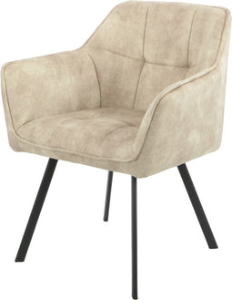 StarFurn Eetkamerstoel Emma Velvet Taupe