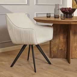 Starfurn - Eetkamerstoel - keukenstoelen - stoelen zandkleur