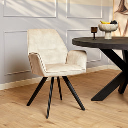 Starfurn Eetkamerstoel Nova | Champagne