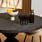 StarFurn Eetkamertafel Denver Zwart Ø110cm
