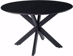 StarFurn Eetkamertafel Lynn Zwart Marmer Ø130cm