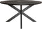 StarFurn Eetkamertafel New York Mangohout Zwart Ø150cm