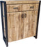 Starfurn Kabinetkast Ben - Opbergkast - Buffetkast - Gangkast - Kabinet - kasten industrieel - Mangohout kabinetkast 100 cm
