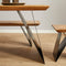 StarFurn Kruk Extense Mangohout Metaal Naturel 40cm