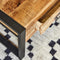 StarFurn Salontafel Boaz met 2 Lades Naturel Mangohout 120cm
