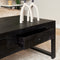 StarFurn Salontafel Boaz met 2 Lades Zwart Mangohout 120cm