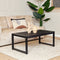 StarFurn Salontafel Boaz Zwart Mangohout 110cm