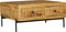 StarFurn Salontafel Brandy Naturel Mangohout 80x80cm