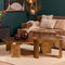 StarFurn Salontafel Darwin Goud Ø90cm