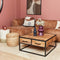 StarFurn Salontafel Denver Mangohout Naturel 80x80cm