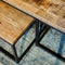 StarFurn Salontafel Denver Set van 3 Rechthoek Naturel
