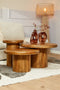 StarFurn Salontafel Maya Set van 3 Naturel Mangohout