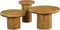 StarFurn Salontafel Maya Set van 3 Naturel Mangohout