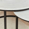 StarFurn Salontafel Nova Set van 2 Rond Wit Marmer