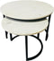 StarFurn Salontafel Nova Set van 2 Rond Wit Marmer