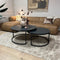 StarFurn Salontafel Nova Set van 2 Zwart Marmer 90cm