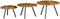 StarFurn Salontafel Ohio Set van 3 Naturel