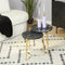StarFurn Salontafel Set van 2 Caly Zwart Marmer Ø50/Ø40cm