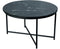StarFurn Salontafel Set van 2 Caly Zwart Marmer Ø50/Ø40cm