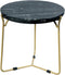 StarFurn Salontafel Set van 2 Caly Zwart Marmer Ø50/Ø40cm