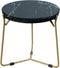 StarFurn Salontafel Set van 2 Caly Zwart Marmer Ø50/Ø40cm