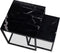 StarFurn Salontafel Set van 2 Daan Zwart Marmer 50/40cm