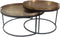 StarFurn Salontafel Set van 2 Puck Rond Goud
