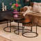 StarFurn Salontafel Set van 3 Xaro Rond Goud