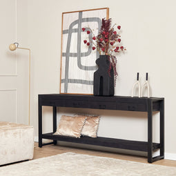 StarFurn Sidetable Boaz Zwart 180cm