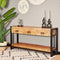 StarFurn - Sidetable - Consoletafel - Bijzettafel - Gangtafel - Boaz - Naturel - Mangohout - 150 cm