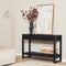 StarFurn Sidetable - Dressoir - Gangtafel - Console tafel - Kabinet - Boekenkast - Boaz Zwart 120cm