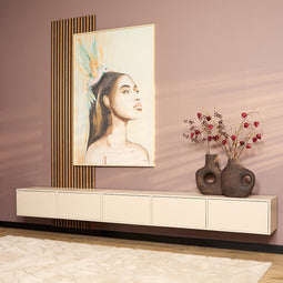 StarFurn Zwevend Tv-meubel Vision Zand 280cm